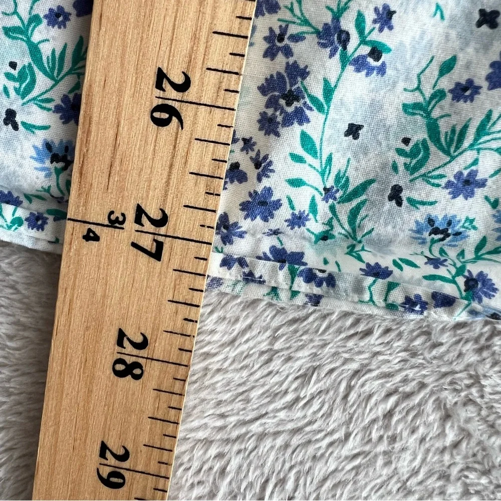 J. Crew Factory Shirt Printed short-sleeve slim flex casual Men's M Floral BS146